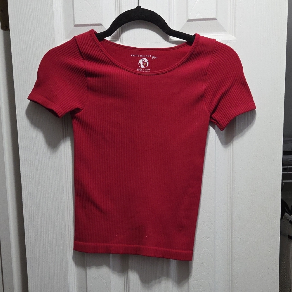 Free People Intimately Seamless Ribbed Baby Tee | Size XS/S